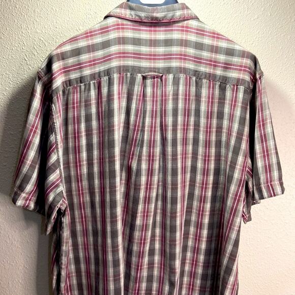 SOLD IN EBAY-Nat Nash Men Brown/Burgundy 100% Silk Button Down Shirt Size XXL - Picture 6 of 8
